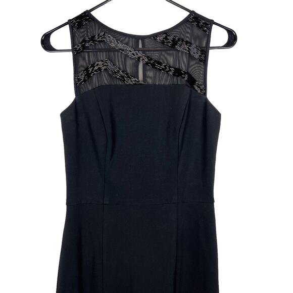 Lauren Ralph Lauren‎ Black Beaded Full Length Gown Size 2 - Picture 3 of 14